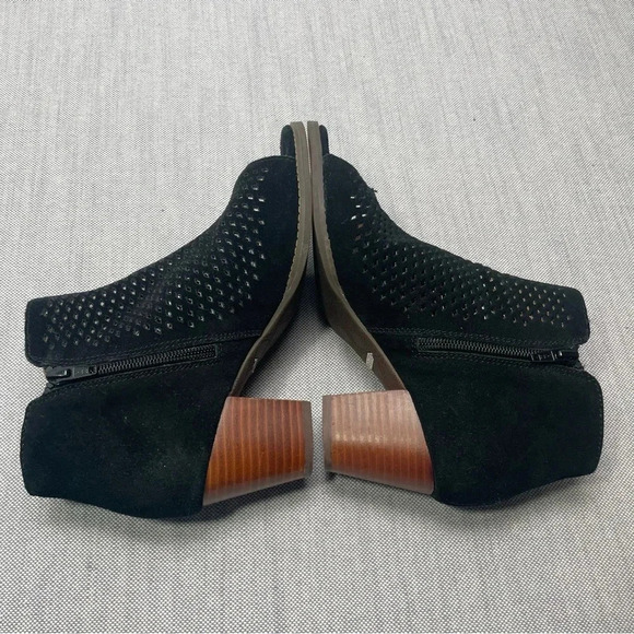 Vionic Chryssa Open Toe Genuine Leather Heeled Booties - Picture 7 of 9